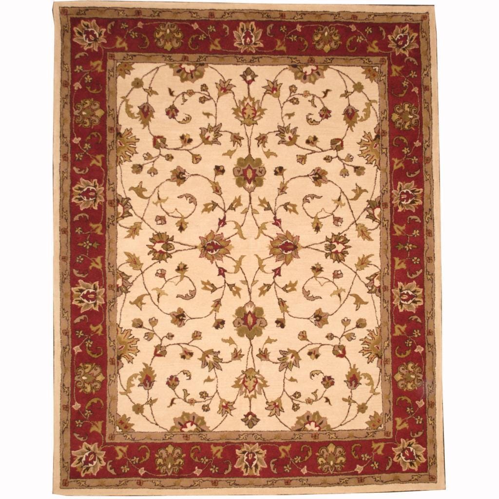 Handmade Herat Oriental Persian Indo Tabriz Wool Rug India 8 X 10