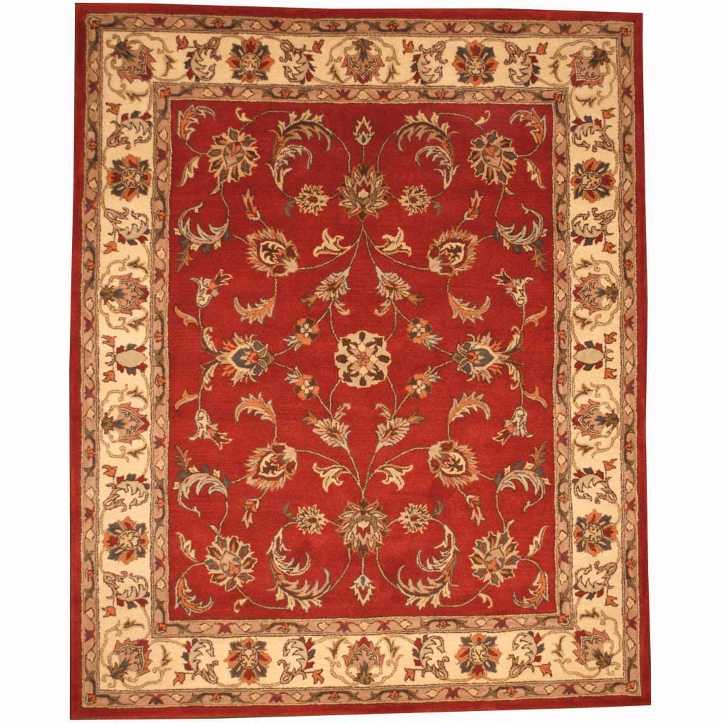 Handmade Herat Oriental Persian Indo Tabriz Wool Rug India 8 X 10