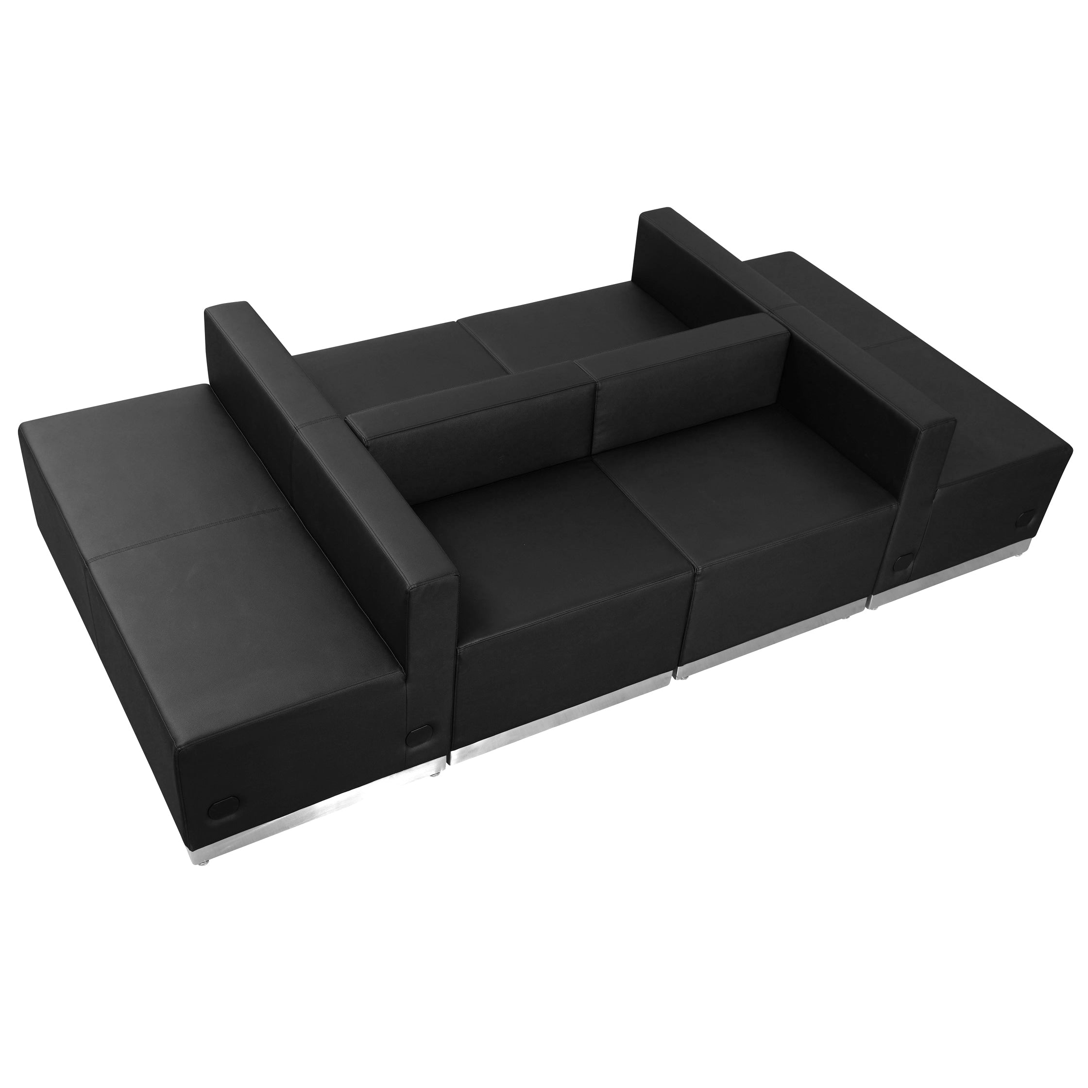 Hercules Alon Series Leather 6 Piece Reception Configuration