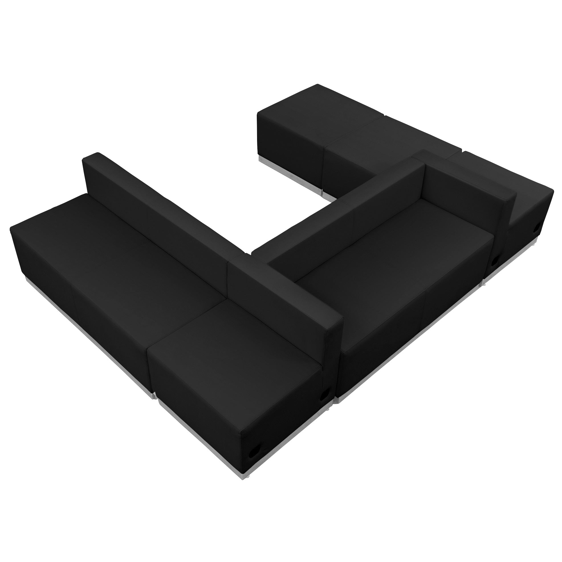 Hercules Alon Series Leather 6 Piece Reception Configuration