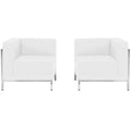 Hercules Imagination Series Leather 2 Piece Corner Chair Set 28.5 W X 28.5 D X 27.5 H