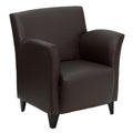 Hercules Roman Series Black Leather Reception Chair