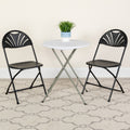Hercules Series 800 Pound Capacity Plastic Fan Back Folding Chair
