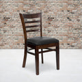 Hercules Series Walnut Finished Wooden Restaurant Chair