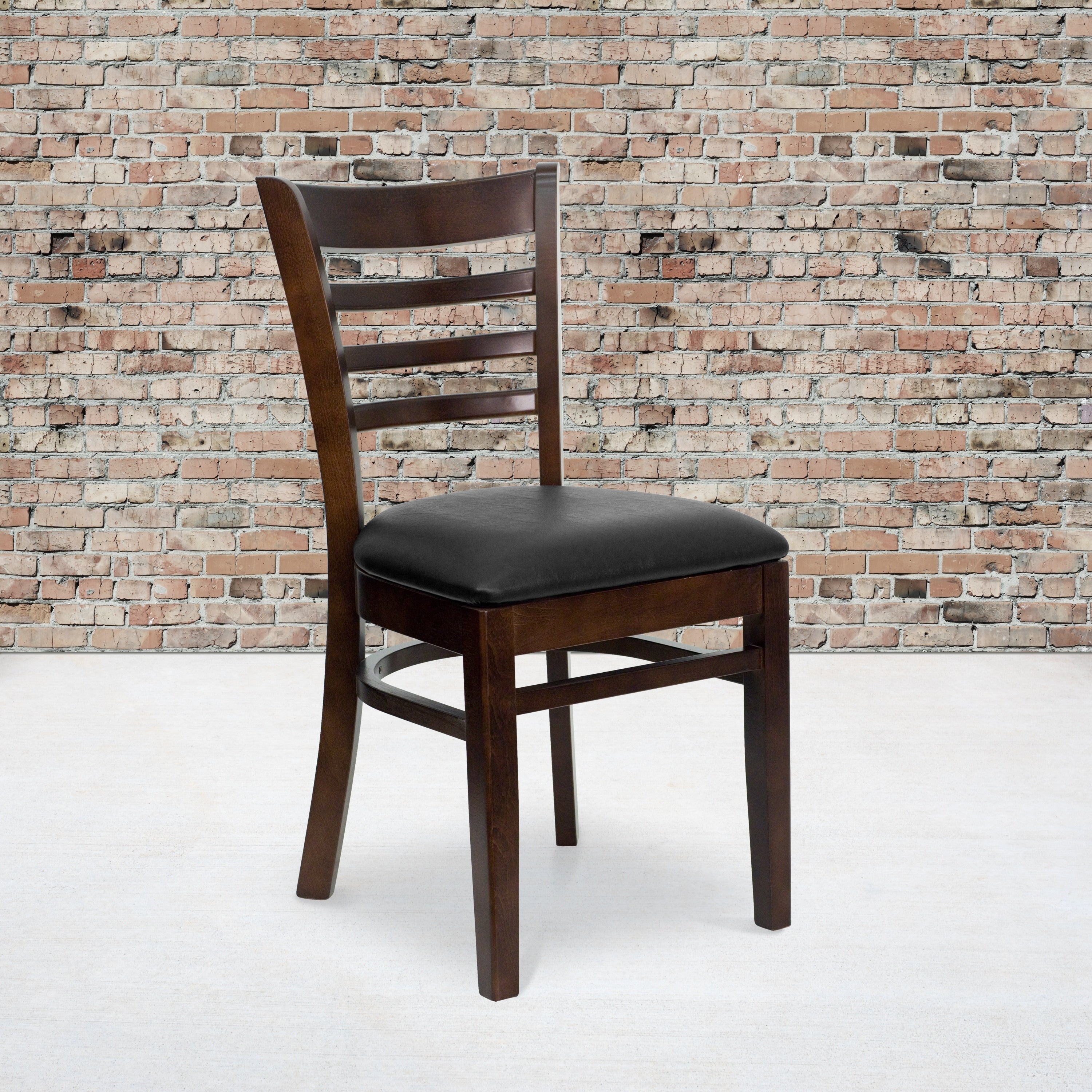 Hercules Series Walnut Finished Wooden Restaurant Chair