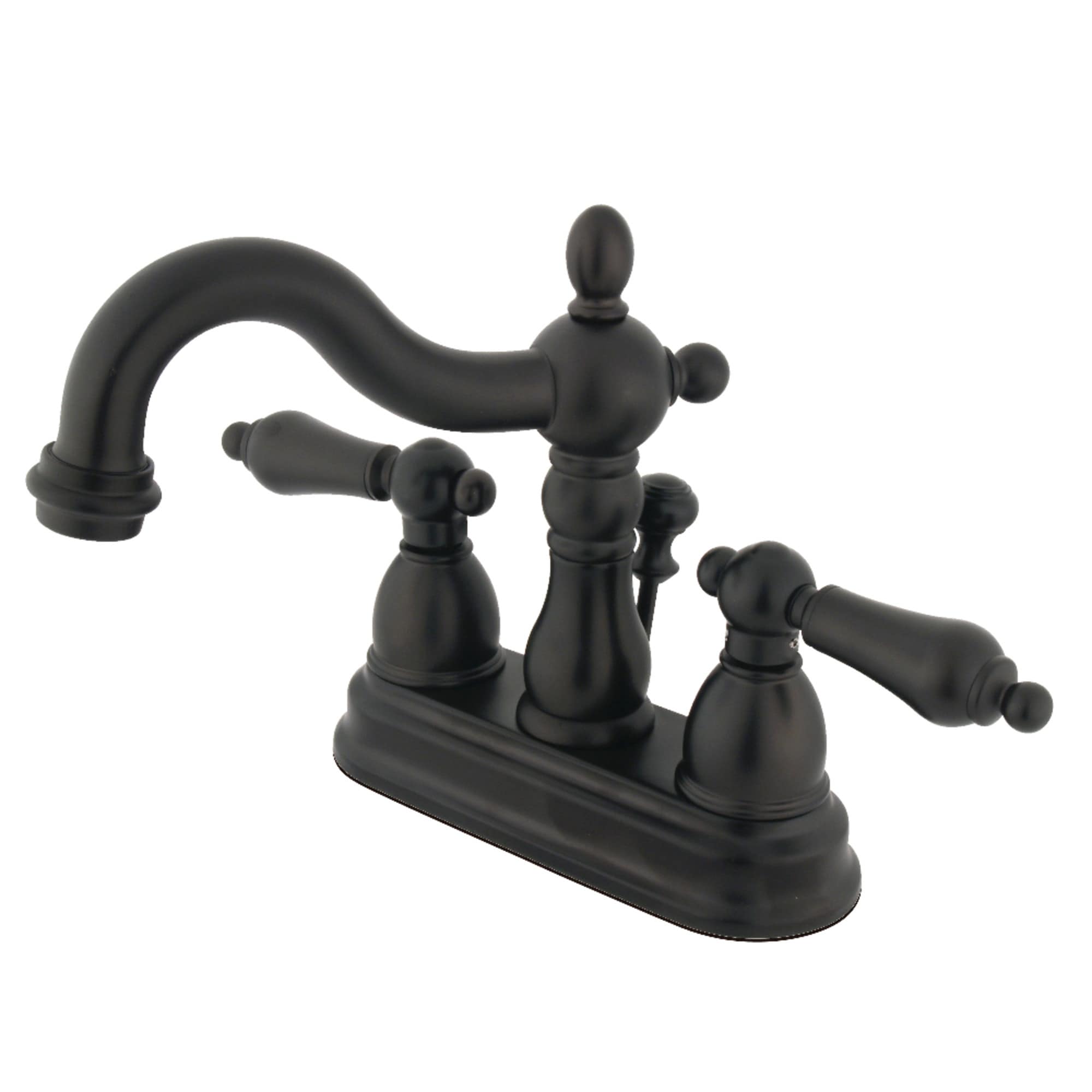 Victorian High Spout Oil Rubbed Bronze Bathroom Faucet