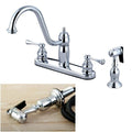 Heritage Chrome Kitchen Faucet With Spray Polished Chrome