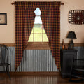 Heritage Farms Primitive Check Prairie Long Panel Set Of 2 84X36X18 Prairie Panel 84X36