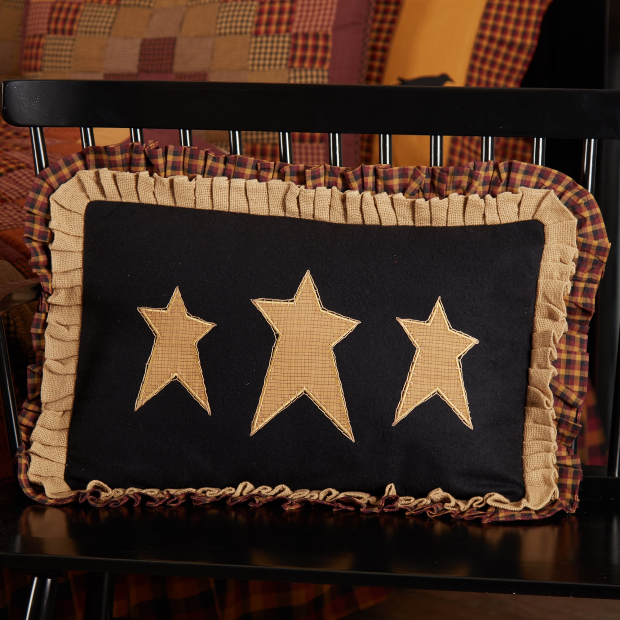 Heritage Farms Primitive Stars Pillow 14X22