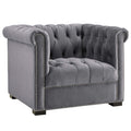 Heritage Upholstered Velvet Armchair