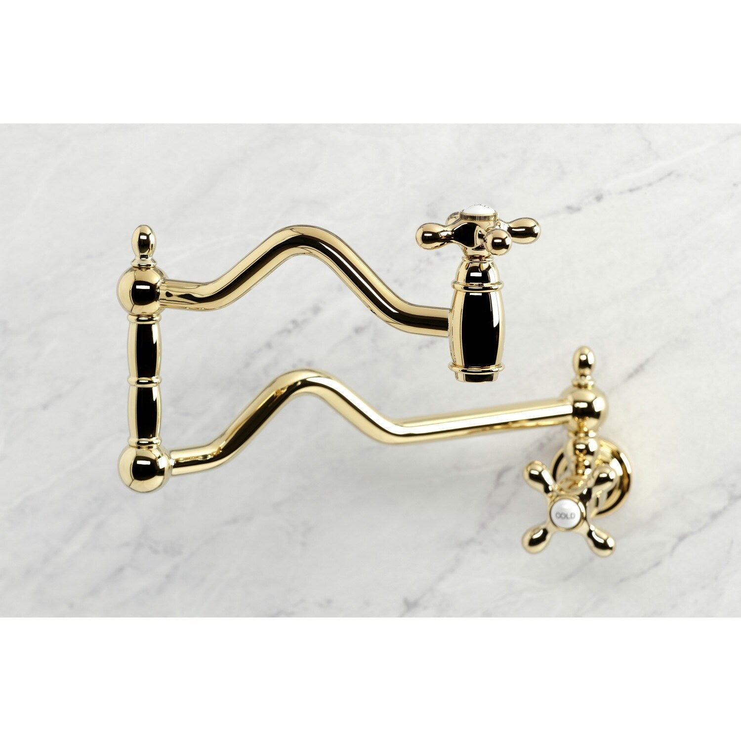 Heritage Wall Mount Pot Filler Kitchen Faucet