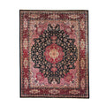 Heritage Power Loom Polyester Acrylic Black Red Area Rug 12 X 15