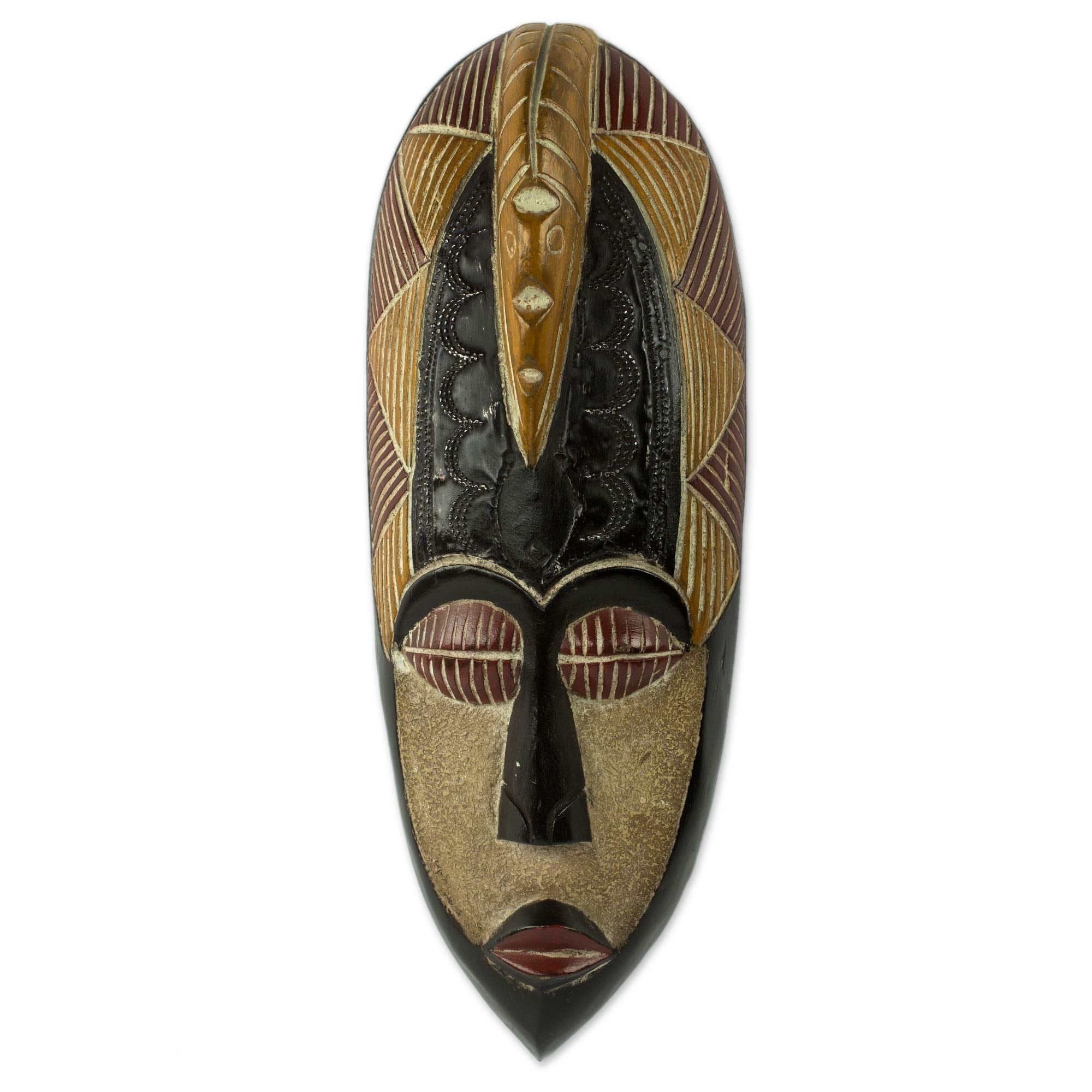 Herjole African Wood Mask Ghana
