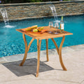 Hermosa Outdoor Acacia Wood Square Dining Table By Christopher Knight Home