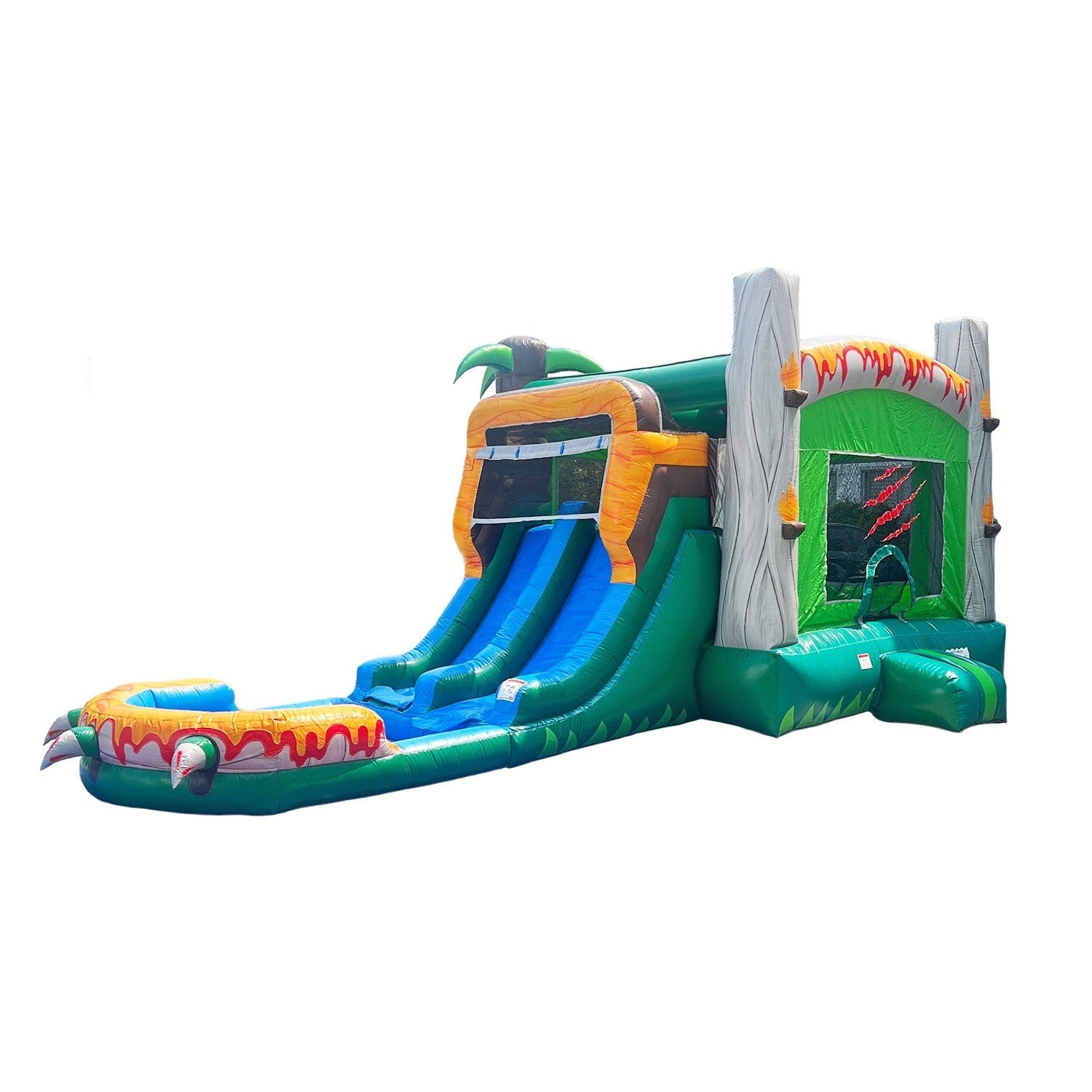 Herokiddo T Rex Adventure Xl Inflatable Bounce House Combo 26 L X 12 W X 12 H