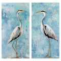 Heron I Ii By Sally Swatland Wrapped Canvas Art Painting Print Set
