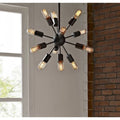 Herrick 20 Inch 12 Head Edison Light Pendant Includes Bulbs
