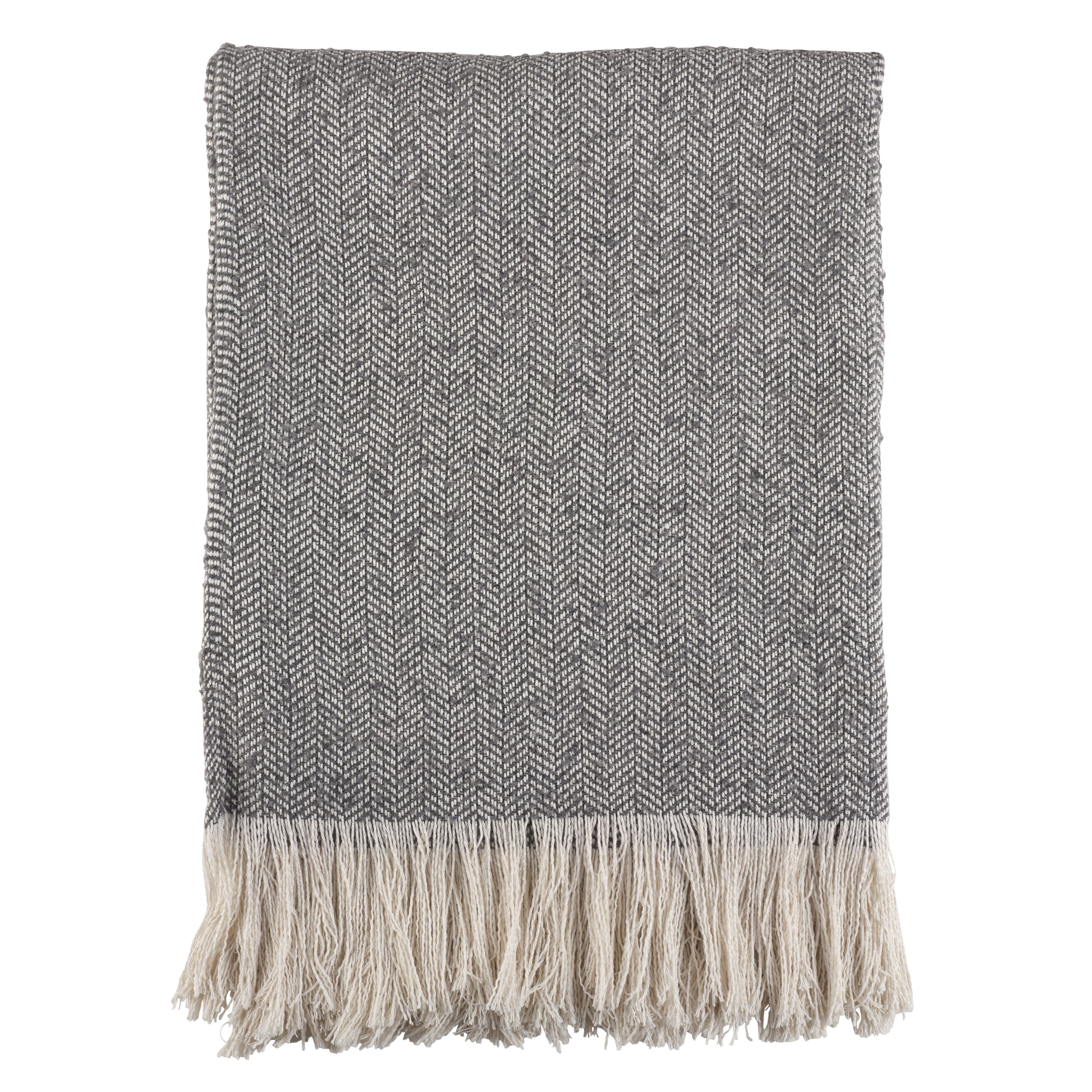 Herringbone Tasseled Throw