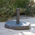 Hexagon 66 Pound Black Umbrella Base By Christopher Knight Home