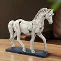 Hi Line Cracked Finish Horse Sculpture
