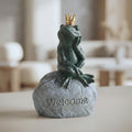 Hi Line Frog Prince Welcome Garden Statue