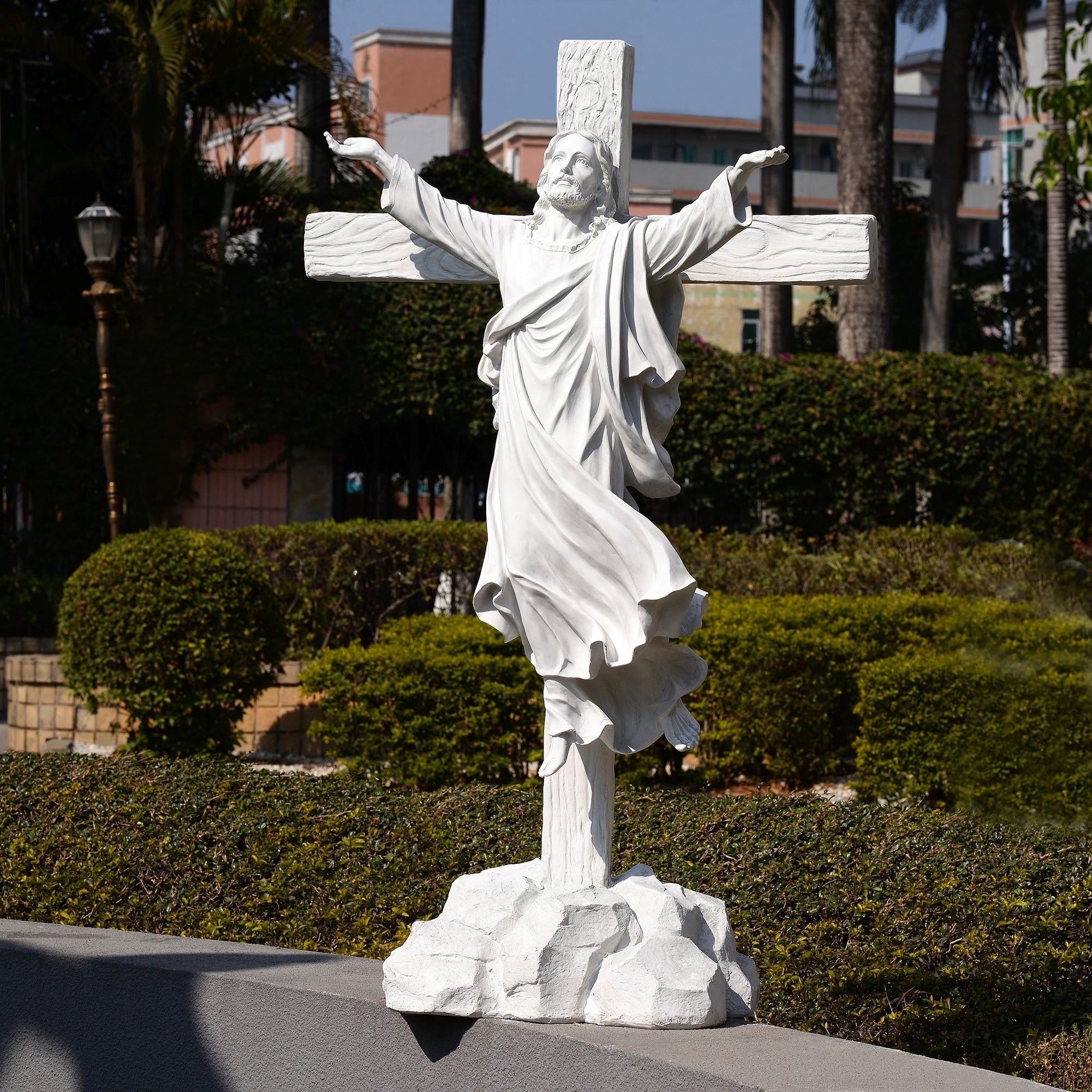 Hi Line Glorified Jesus On Cross Statue