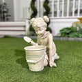 Hi Line Little Girl Planter Statue