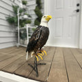 Hi Line Metal Bald Eagle Decorative Garden Statue