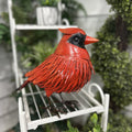Hi Line Metal Cardinal Statue