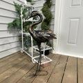 Hi Line Metal Heron Decorative Garden Statue