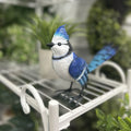 Hi Line Metal Miniature Blue Jay Statue