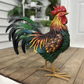 Hi Line Metal Rooster Statue