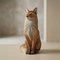 Hi Line Seated Fox Sculpture