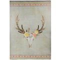Hiend Accents Bohemian Desert Skull Canvas Brown 28 X 20
