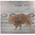 Hiend Accents Bohemian Free Spirit Canvas Grey 24 X 24