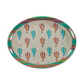 Hiend Accents Cactus Design Melamine Serving Platter 1 Pc