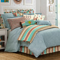 3 Pc Chambray Comforter Set Full