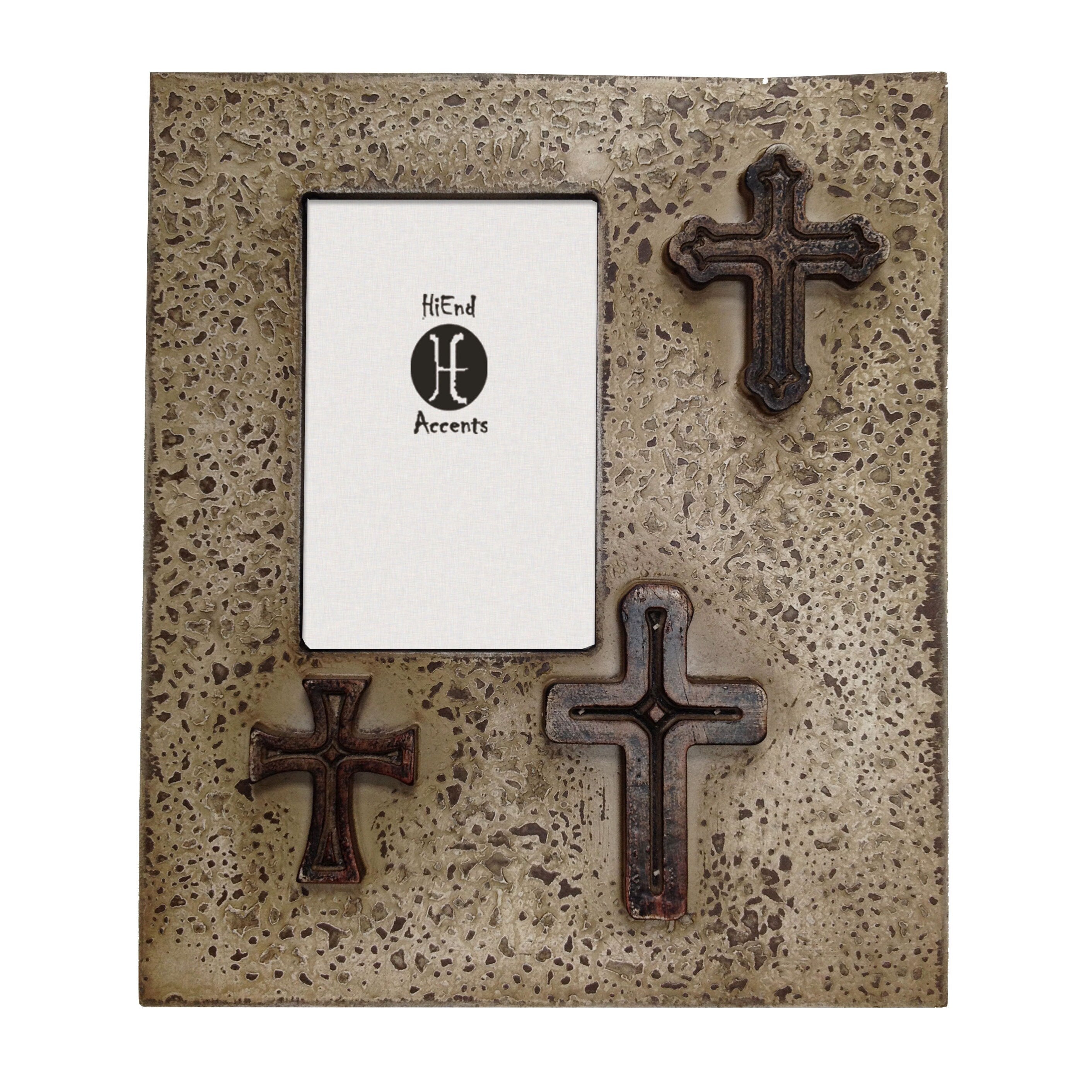 Hiend Accents Distressed Tree Crosses Frame Ea 4X6