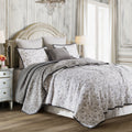 Hiend Accents Fleur De Lis Quilt Set