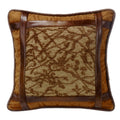 Hiend Accents Framed Tree Multicolor 18 Inch X 18 Inch Throw Pillow With Faux Leather Detail