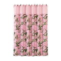Hiend Accents Pink Oak Camo Shower Curtain