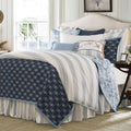 Hiend Accents 3 Piece Prescott Stripe Duvet Cover Set