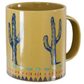 Hiend Accents Rustic Cactus Border 4 Piece Mug Set