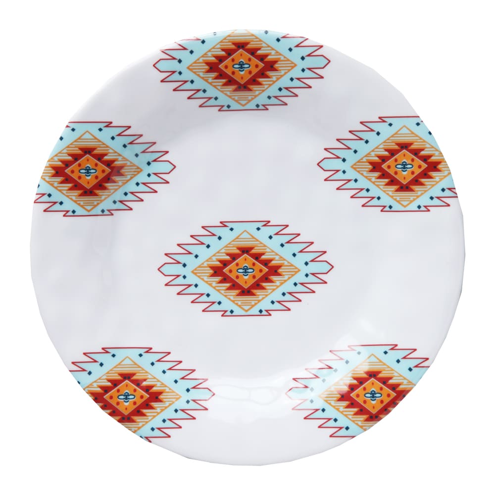Hiend Accents Southwest Melamine Salad Plate 4 Piece S 8.5
