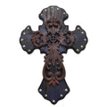 Hiend Accents Studded Wood Cross W Metal Cross Overlay Ea