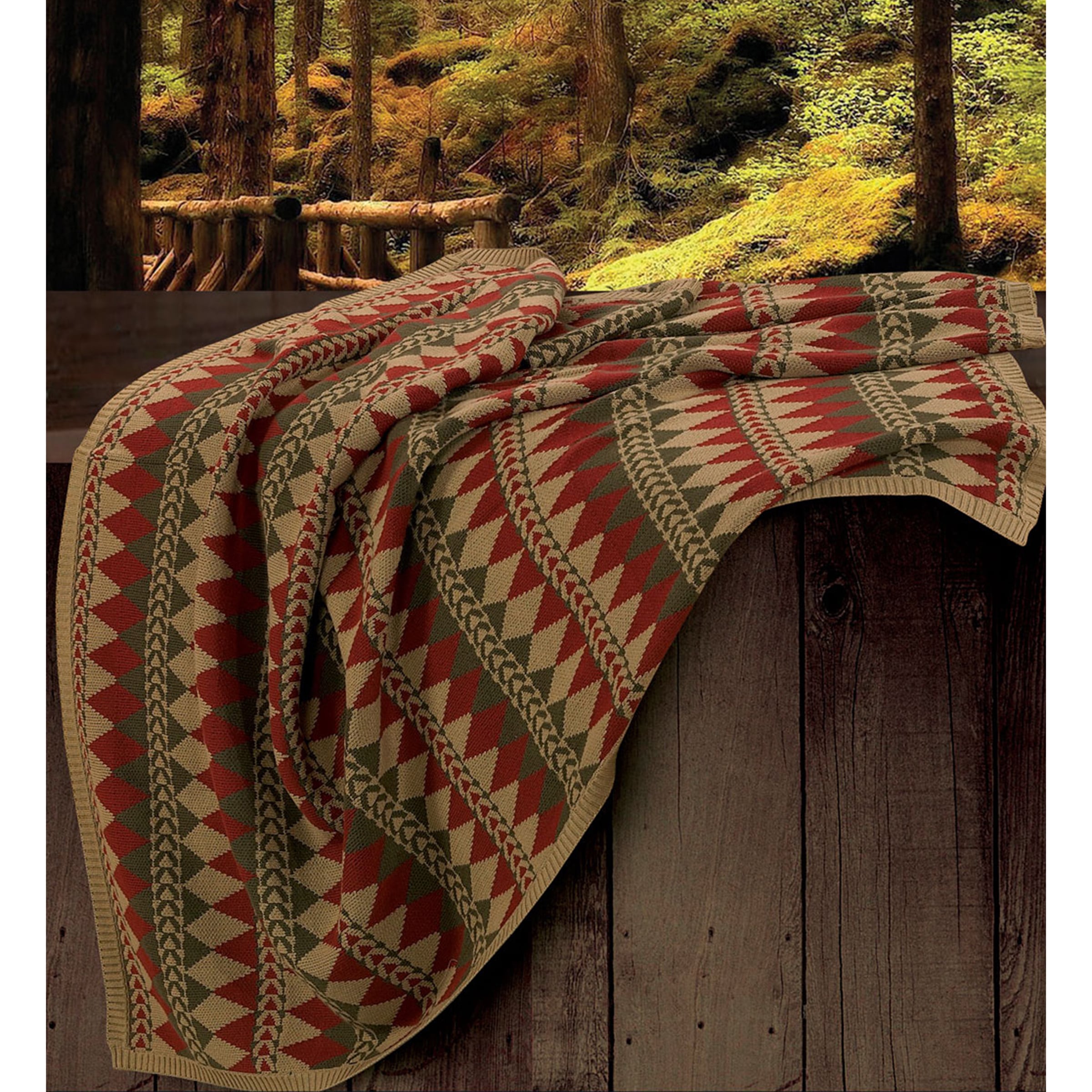 Hiend Accents Wilderness Ridge Knitted Throw