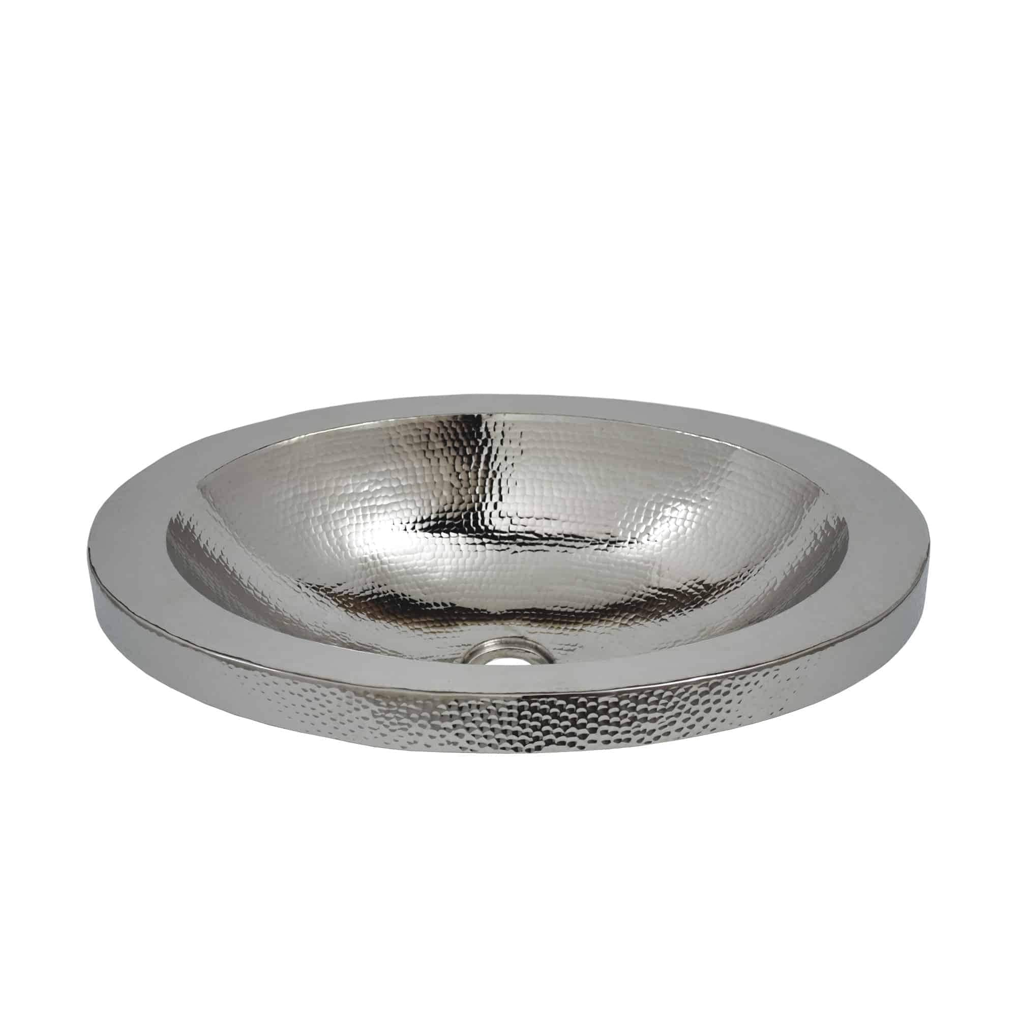 Hibiscus Antique Copper Drop In Bathroom Sink