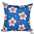 Hibiscus Blooms 18 Inch Floral Print Pillow
