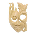Hibiscus Wood Blossoming Woman Mask Handmade In Indonesia