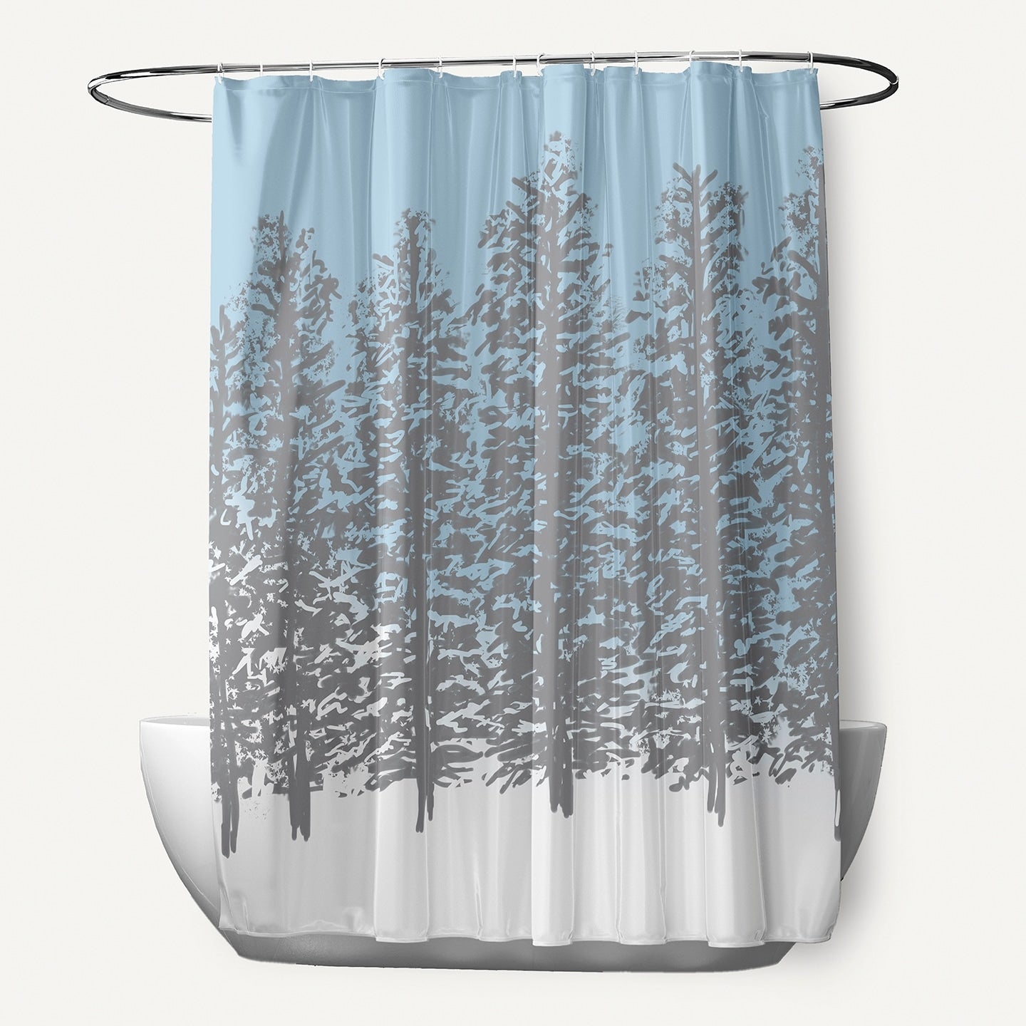 Hidden Forrest Holiday Print Shower Curtain
